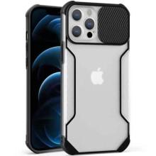 Чехол Camshield matte Ease TPU со шторкой для Apple iPhone 12 Pro / 12 (6.1") – Черный