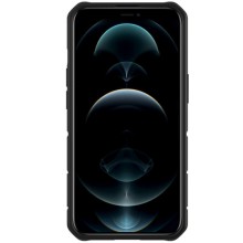 TPU+PC чехол Nillkin CamShield Armor no logo (шторка на камеру) для Apple iPhone 12 Pro / 12 – Зеленый