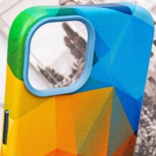 Кожаный чехол Colour Splash with MagSafe для Apple iPhone 12 Pro / 12 (6.1") – Красный