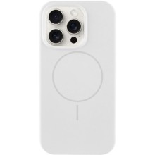 Чехол Silicone Case Full Protective (AA) NO LOGO with MagSafe для Apple iPhone 12 Pro / 12 (6.1") – Белый