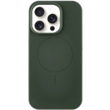 Чехол Silicone Case Full Protective (AA) NO LOGO with MagSafe для Apple iPhone 12 Pro / 12 (6.1") – Зеленый