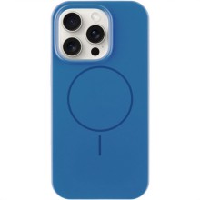 Чехол Silicone Case Full Protective (AA) NO LOGO with MagSafe для Apple iPhone 12 Pro / 12 (6.1") – Синий