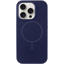 Чехол Silicone Case Full Protective (AA) NO LOGO with MagSafe для Apple iPhone 12 Pro / 12 (6.1") – Темно-синий