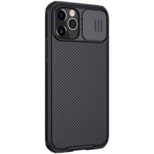 Карбонова накладка Nillkin CamShield Pro для Apple iPhone 12 Pro / 12 (6.1") – Чорний