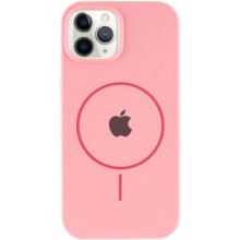 Чохол Silicone Case Full Protective (AA) with MagSafe для Apple iPhone 12 Pro / 12 (6.1") – Рожевий