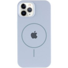 Чохол Silicone Case Full Protective (AA) with MagSafe для Apple iPhone 12 Pro / 12 (6.1") – Блакитний