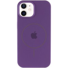 Чохол Silicone Case Full Protective (AA) with MagSafe для Apple iPhone 12 Pro / 12 (6.1") – Фіолетовий