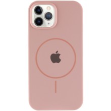 Чохол Silicone Case Full Protective (AA) with MagSafe для Apple iPhone 12 Pro / 12 (6.1") – Рожевий
