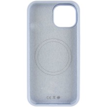 Чохол Silicone Case Full Protective (AA) NO LOGO with MagSafe для Apple iPhone 12 Pro / 12 (6.1") – Блакитний