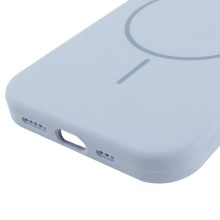 Чохол Silicone Case Full Protective (AA) NO LOGO with MagSafe для Apple iPhone 12 Pro / 12 (6.1") – Блакитний