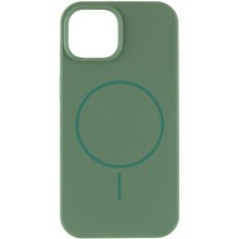 Чохол Silicone Case Full Protective (AA) NO LOGO with MagSafe для Apple iPhone 12 Pro / 12 (6.1") – Зелений