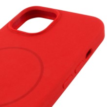 Чохол Silicone Case Full Protective (AA) NO LOGO with MagSafe для Apple iPhone 12 Pro / 12 (6.1") – Червоний