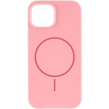 Чохол Silicone Case Full Protective (AA) NO LOGO with MagSafe для Apple iPhone 12 Pro / 12 (6.1") – Рожевий