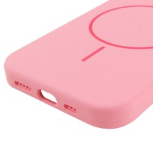 Чохол Silicone Case Full Protective (AA) NO LOGO with MagSafe для Apple iPhone 12 Pro / 12 (6.1") – Рожевий