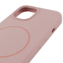 Чохол Silicone Case Full Protective (AA) NO LOGO with MagSafe для Apple iPhone 12 Pro / 12 (6.1") – Рожевий