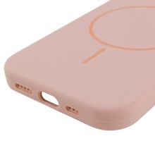 Чохол Silicone Case Full Protective (AA) NO LOGO with MagSafe для Apple iPhone 12 Pro / 12 (6.1") – Рожевий