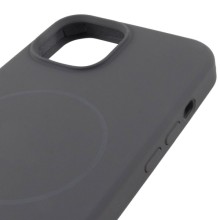 Чохол Silicone Case Full Protective (AA) NO LOGO with MagSafe для Apple iPhone 12 Pro / 12 (6.1") – Сірий