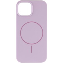 Чохол Silicone Case Full Protective (AA) NO LOGO with MagSafe для Apple iPhone 12 Pro / 12 (6.1") – Бузковий