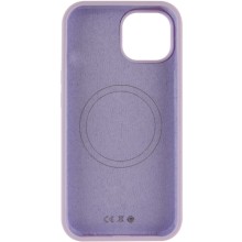 Чохол Silicone Case Full Protective (AA) NO LOGO with MagSafe для Apple iPhone 12 Pro / 12 (6.1") – Бузковий