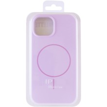 Чохол Silicone Case Full Protective (AA) NO LOGO with MagSafe для Apple iPhone 12 Pro / 12 (6.1") – Бузковий
