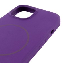 Чохол Silicone Case Full Protective (AA) NO LOGO with MagSafe для Apple iPhone 12 Pro / 12 (6.1") – Фіолетовий