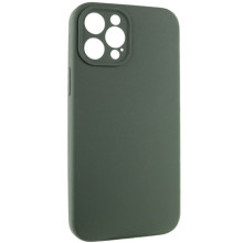 Чехол Silicone Case Full Camera Protective (AA) NO LOGO для Apple iPhone 12 Pro (6.1") – Зеленый