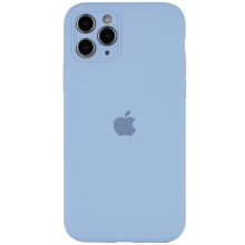 Чехол Silicone Case Full Camera Protective (AA) для Apple iPhone 12 Pro (6.1") – Голубой