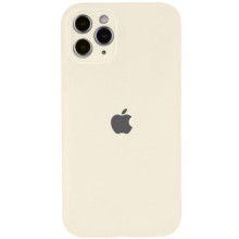 Чехол Silicone Case Full Camera Protective (AA) для Apple iPhone 12 Pro (6.1") – Бежевый