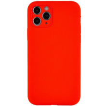 Чехол Silicone Case Full Camera Protective (AA) NO LOGO для Apple iPhone 12 Pro (6.1") (Красный)