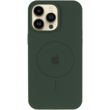 Чехол Silicone Case Full Protective (AA) V2 with MagSafe для Apple iPhone 12 Pro / 12 (6.1") – Зеленый