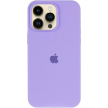 Чехол Silicone Case (AA) Logo with MagSafe для Apple iPhone 12 Pro / 12 (6.1") – Сиреневый