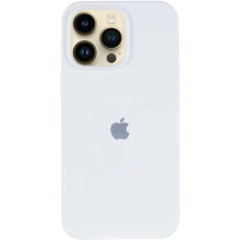 Чехол Silicone Case (AA) Logo with MagSafe для Apple iPhone 12 Pro / 12 (6.1") – Белый
