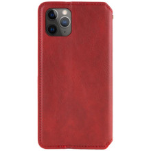 Кожаный чехол-книжка GETMAN Cubic (PU) для Apple iPhone 12 Pro / 12 (6.1") – Красный