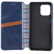 Кожаный чехол-книжка GETMAN Cubic (PU) для Apple iPhone 12 Pro / 12 (6.1") – Синий