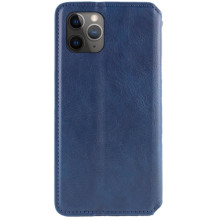 Кожаный чехол-книжка GETMAN Cubic (PU) для Apple iPhone 12 Pro / 12 (6.1") – Синий