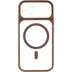 Чохол TPU+PC GETMAN Moon Clear with MagSafe для Apple iPhone 12 Pro (6.1") – Brown
