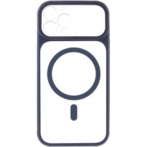 Чохол TPU+PC GETMAN Moon Clear with MagSafe для Apple iPhone 12 Pro (6.1") – Blue
