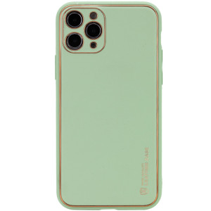 Кожаный чехол Xshield для Apple iPhone 12 Pro (6.1") – Зеленый
