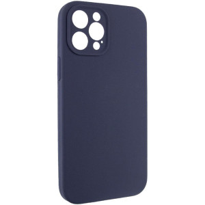 Чохол Silk Full Camera Protective (AA) NO LOGO для Apple iPhone 12 Pro (6.1") – Темно-синій
