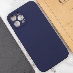 Чохол Silk Full Camera Protective (AA) NO LOGO для Apple iPhone 12 Pro (6.1") – Темно-синій
