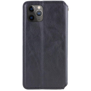 Кожаный чехол-книжка GETMAN Cubic (PU) для Apple iPhone 12 Pro / 12 (6.1") – Черный