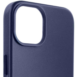 Кожаный чехол Leather Case (AA Plus) with Magnetic Fit для Apple iPhone 12 Pro / 12 (6.1") – Фиолетовый