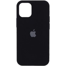 Чехол Silicone Case Full Protective (AA) для Apple iPhone 12 Pro / 12 (6.1") – Черный