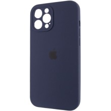 Чехол Silicone Case Full Camera Protective (AA) для Apple iPhone 12 Pro (6.1") – Темно-синий