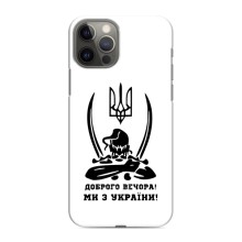 Чохли (Доброго вечора, ми за України) для Apple 12 Pro (AlphaPrint) (Доброго вечора)