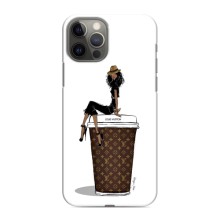 Чехлы Луи Витон для iPhone 12 Pro (AlphaPrint - LOUIS VUITTON) (кофе LOUIS VUITTON)