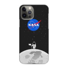 Силиконовый бампер с принтом "Наса" на iPhone 12 Pro – Космонавт NASA