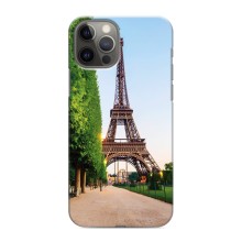 Чохол Ейфелева Вежа iPhone 12 Pro - (AlphaPrint) (Дорога до Парижу)