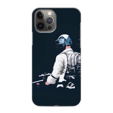 Силиконовый чехол с картинкой "Герой Pubg" на iPhone 12 Pro (В экиперовке)