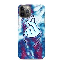 Чехол с принтом для iPhone 12 Pro (AlphaPrint - Знак сердечка) – Радужное сердце